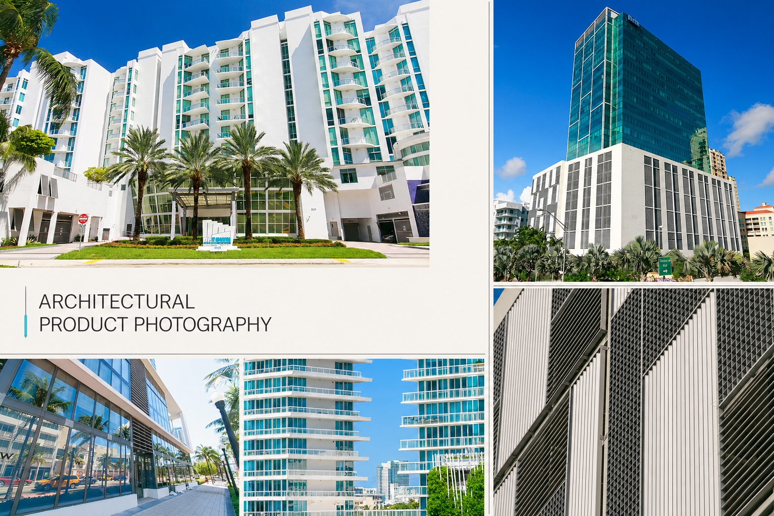Architectural photography featuring contemporary South Florida buildings and exterior details