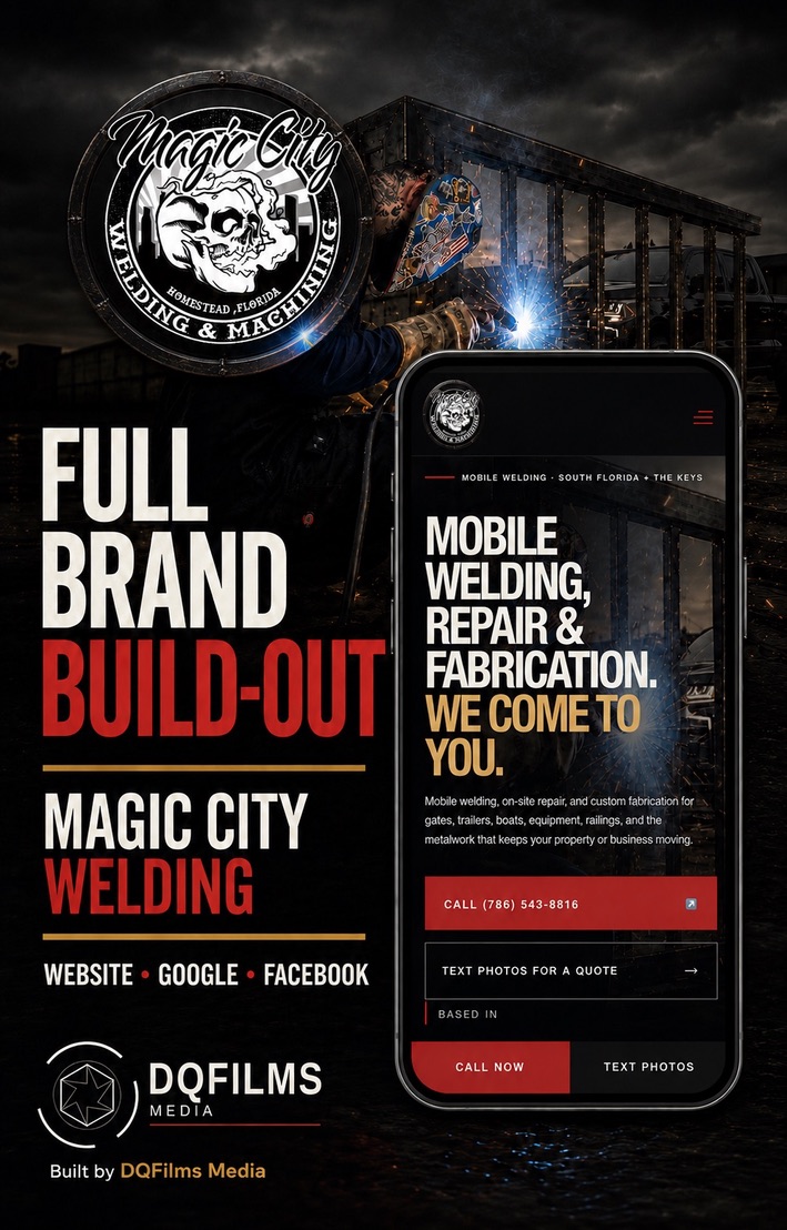 Magic City Welding full brand build-out created by DQfilms Media